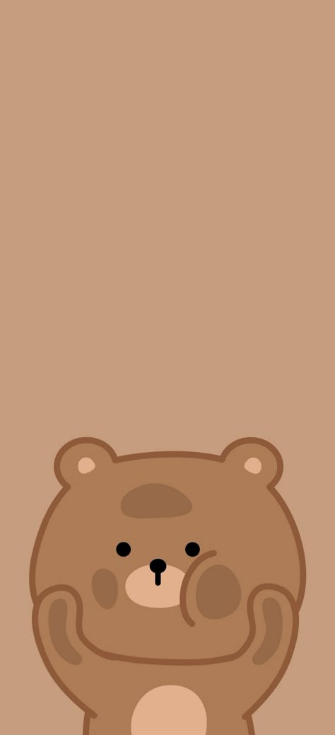 Chocolate Bear Wallpaper, Brown Wallpaper Cute Bear, Chocolate Wallpaper Aesthetic, Brown Bear Wallpaper, Glitter Phone Wallpaper, Teddy Bear Wallpaper, Phone Wallpaper Boho, Iphone Wallpaper Stills, Cute Bear Drawings