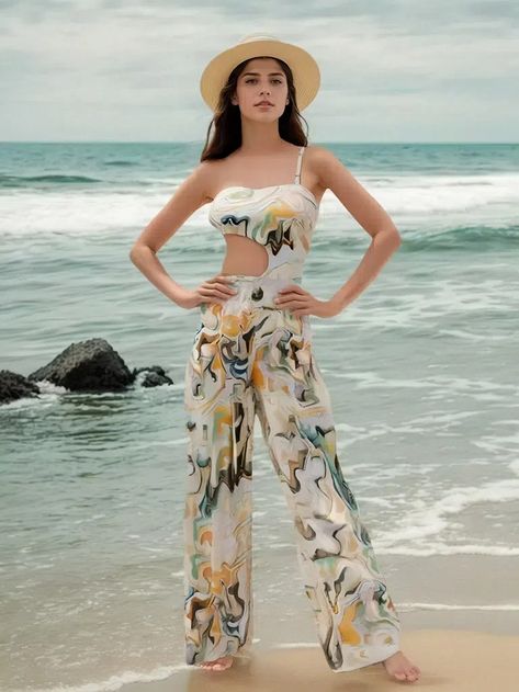 Trendy Beachwear, Swimsuit Two Piece, Fashion Trousers, Backless Swimsuit, Women Swimsuit, Two Piece Swimsuit, Trouser Style, Women Swimsuits, Summer Women