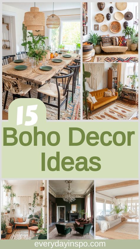 Get some cheap and simple boho decor ideas to transform your home. Boho Bungalow Decor, Tiny Cottage Decor, Cheap Boho Decor Ideas, Simple Boho Decor, Boho Decor Diy Bohemian Homes, Bohemian Style Interior Design, Boho Decorating, Boho Decor Ideas, Boho Entryway