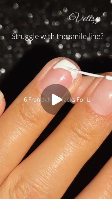 Vettsy on Instagram: "💅6 Easy French Nail Hacks for U😘 SAVE NOW to bring your French nail technique to the next level! 😻  🛒Products Used:  ✨Nail Stamper ✨French Brush ✨French Tips Guide Stickers ✨Nail Art Tape  👉 Shop the same nail supplies via my bio or visit vettsy.com  Follow @vettsystore & @vettsynails for more nail inspiration 🧚‍♀️  👭Tag friends who would like this👭  #vettsynails #nailsupply #nailsupplies #frenchnails #frenchnailart #beginnernails #nailhacks #nailtips #nailtipsandtricks #nailtutorial" Regular Nail Polish French Tips, French Tip On One Nail, French Tips Diy Tutorials, Nail Art For French Manicure, French Nail Manicure, Diy French Tips Short Nails, How To Get A Perfect French Tip, French Tip Nail Stickers, Cute Short Gel Nails French Tip