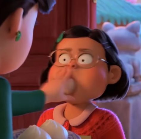 Shocked Flustered Face, Mei Lee, Mei Mei, Funny Pix, Turning Red, Disney Jokes, Cartoon Memes, Very Funny Pictures, Disney Memes