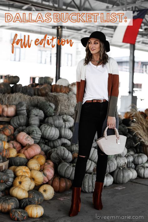 Fall In Dallas Texas, What To Wear In Dallas In October, Dallas Tx Outfits, Fall Weekend Trip, Dallas Things To Do, Downtown Dallas Texas, 2023 Mood, Autumn Weekend, Fall Bucket List