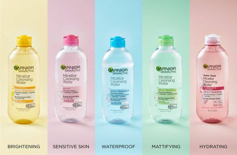 Garnier Micellar Water, Garnier Micellar Cleansing Water, Penyimpanan Makeup, Blind Pimple, Garnier Micellar, Garnier Skin Active, Micellar Cleansing Water, Cleansing Water, Perfect Skin Care Routine