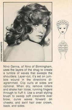 70s Hairdo, 1970's Hairstyles, 1970 Hairstyles, 1970's Hair, 70's Hair, 1970s Hair, Curl Styling, Roller Sets, 1970s Hairstyles