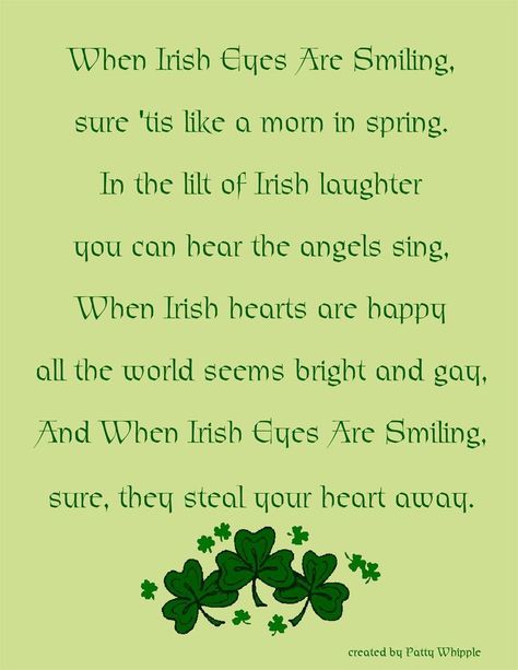 When Irish Eyes Are Smiling sure 'tis like a morn in spring in the lilt of Irish laughter you can hear the angels sing. When Irish hearts are happy all the world seems bright and gay. And when Irish eyes are smiling, sure, they steal your heart away. Stephanie Laurens, Irish Prayer, Irish Sayings, Irish Blessings, Irish Proverbs, Irish Eyes Are Smiling, Account Management, Irish Quotes, Irish Roots