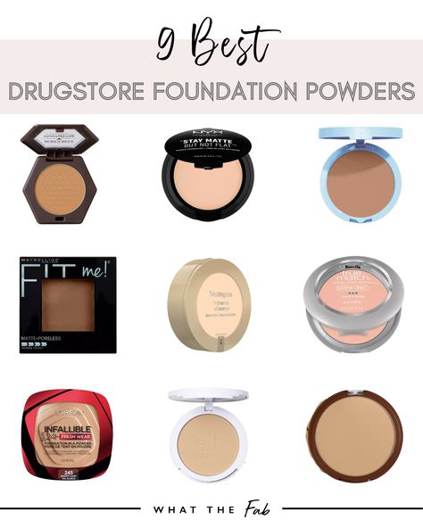 Powder Foundation Routine, Drugstore Powder Foundation, Best Cream Foundation, Bare Minerals Powder Foundation, Drugstore Powder, Full Coverage Drugstore Foundation, Foundation For Pale Skin, Full Coverage Powder Foundation, Best Powder Foundation