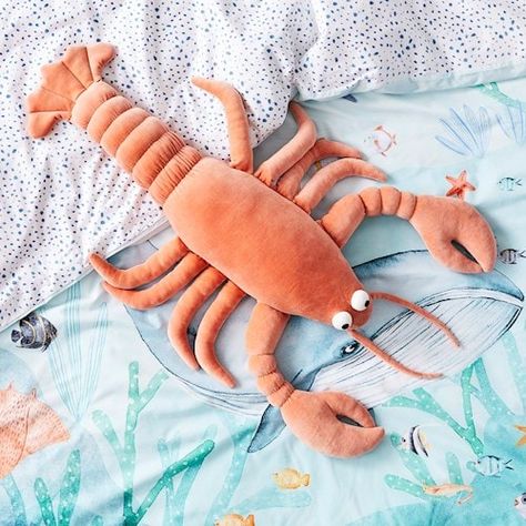 - Big Buddies Clay Larry Lobster | Homewares | Adairs Larry Lobster, Adairs Kids, Christmas Gift Shop, Leather Glove, Under The Sea, Plush Toys, Home Gifts, The Sea, Nursery