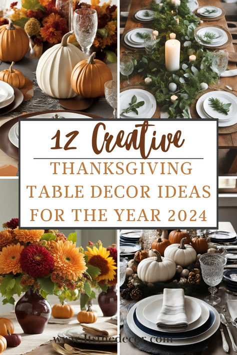 Get inspired with "12 Creative Thanksgiving Table Decor Ideas for the Year 2024." From rustic woodland themes to modern minimalist styles, discover fresh ways to elevate your Thanksgiving table. Perfect for adding a stylish touch to your holiday gatherings. Pin now for must-try ideas! #ThanksgivingTableDecor #HolidayDecor2024 #ThanksgivingIdeas #FallTableDecor #TableSettingIdeas Thanksgiving Table Linen Ideas, Rustic Thanksgiving Table Decor, 2024 Thanksgiving Table Decor, Thanksgiving Minimalist Decor, Thanksgiving 2024 Decor, Thanksgiving Table Decorating Ideas, Thanksgiving Table Ideas Decor, Modern Thanksgiving Table Decor, Minimalist Thanksgiving Table