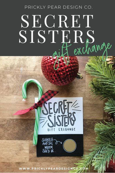 Secret Sisters Ideas For Church, Secret Sister Gift Ideas, Sister Gift Ideas, Girls Camp Crafts, Secret Sister Gifts, Secret Santa Gift Exchange, Study Gift, Secret Sister, Swap Gifts