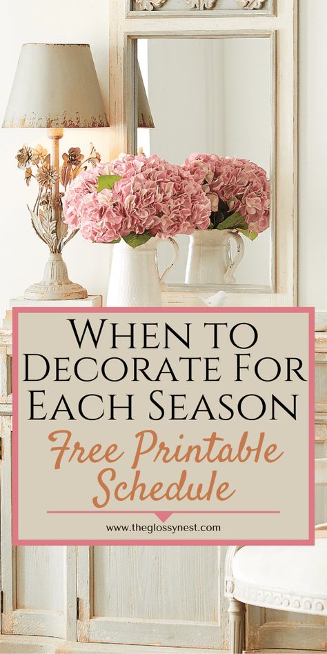 Holidays To Decorate For, May Home Decor, April Home Decor, When To Decorate For Each Season, Organizing Seasonal Decor, May Decorating Ideas, Spring Decorating Ideas For The Home, May Decor, Easy Cheap Christmas Decorations