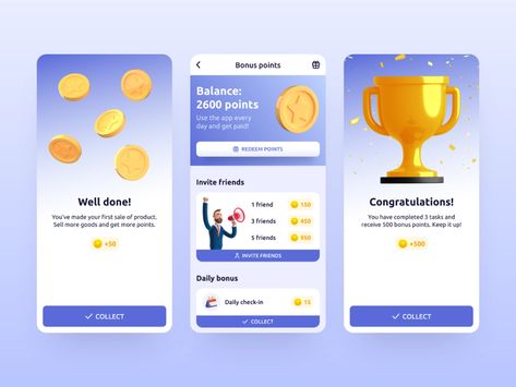 App Badges, Loyalty Program Design, Saving App, Ui Ux App, Wellness Apps, Loyalty Rewards Program, Mobile App Design Inspiration, Flat Design Icons, App Home