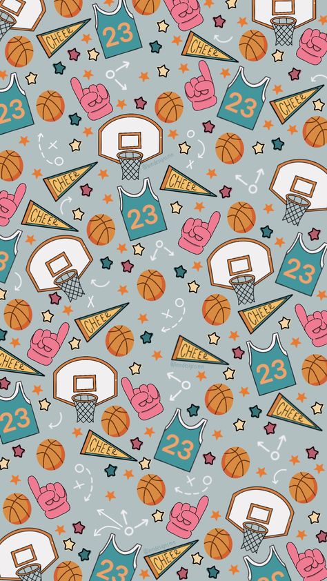 Cute Basketball Wallpapers, Sports Background Aesthetic, Hero Pattern Design, Sports Wallpaper Backgrounds, March Madness Aesthetic, Background Basketball, Basketball Wallpaper Aesthetic, Basketball Background Aesthetic, Basketball Pattern