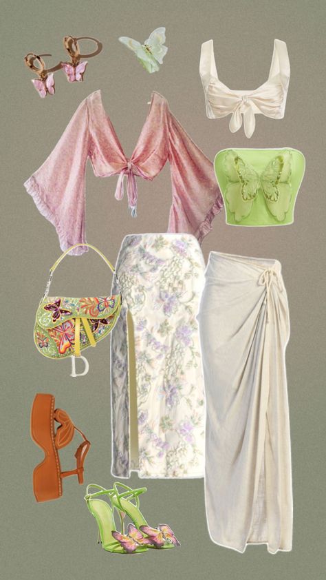 Looking for some cool girl style inspiration? Check out our latest outfit board featuring butterfly-inspired looks for women's fashion! 🦋 #CoolGirlStyle #WomensFashion #ButterflyInspired Butterfly Outfit, Modest Spring Outfits, Soft Girl Style, Cool Girl Style, Fashion Project, Latest Outfits, Girl Style, Girly Outfits, Lookbook Outfits