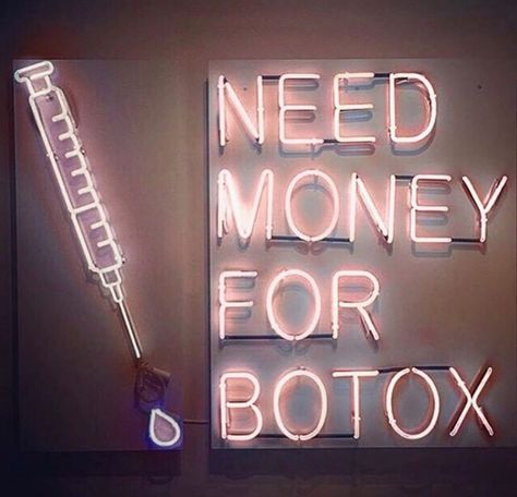 You can't buy happiness, but you can buy Botox... And that’s kind of the same thing. 💋 Cosmetics Quotes, Botox Quotes, Esthetician Room Decor, Nurse Aesthetic, Cosmetic Injectables, Esthetician Room, Facial Aesthetics, Aesthetic Medicine, Botox Fillers