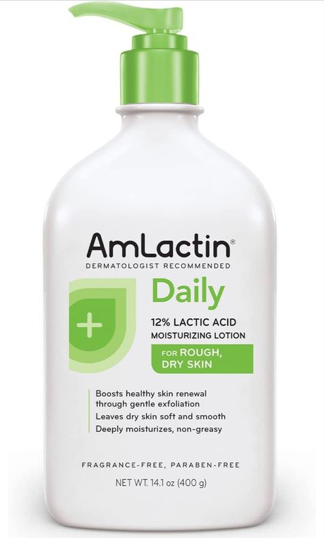 AmLactin Daily Moisturizing Lotion for Dry Skin – 14.1 oz Pump Bottle – 2-in-1 Exfoliator and Body Lotion with 12% Lactic Acid, Dermatologist-Recommended Moisturizer for Soft Smooth Skin Soft Smooth Skin, Sugar Waxing, Lotion For Dry Skin, Moisturizing Body Lotion, Moisturizing Lotion, Pump Bottle, Gentle Exfoliator, Dermatologist Recommended, Body Exfoliator