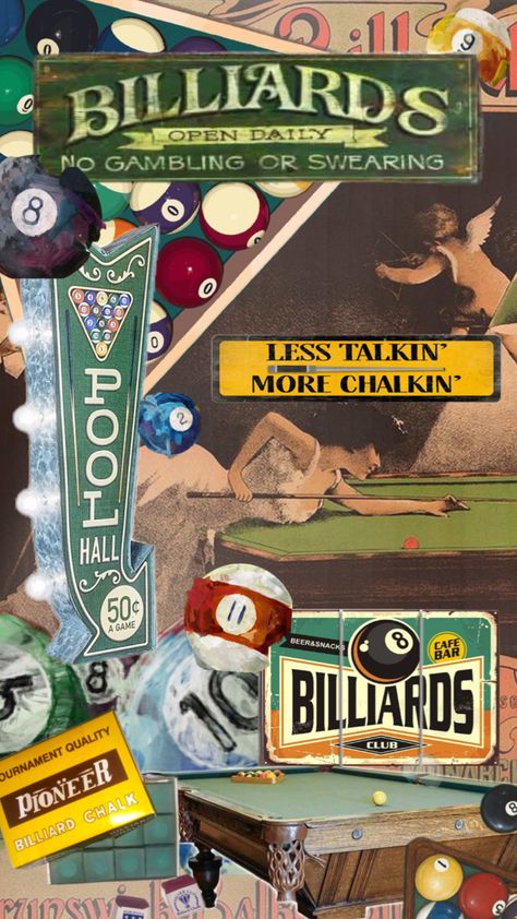 #billiards #pool #gambling #poolballs #vintage #bar #dadcore Billiards Aesthetic, Beer Snacks, American Bar, Pool Hall, Pool Billiards, Pool Halls, American Bars, Bar Scene, Billiards Pool