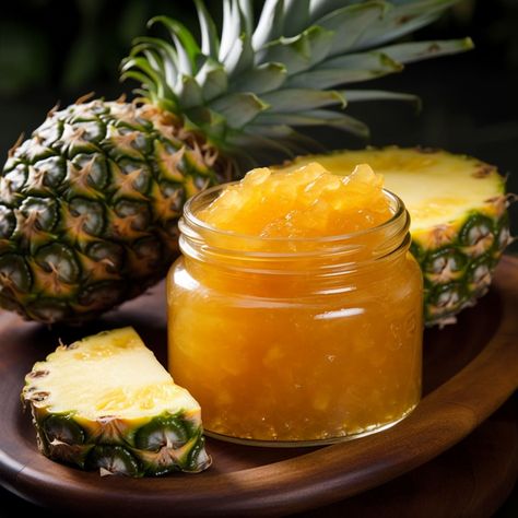 SURE.JELL Fresh Pineapple Jam | SURE-JELL | Recipes - Kraft Heinz Freezer Jelly, Sure Jell Recipe, Pineapple Jam Recipe, Pineapple Jelly, Pectin Recipes, Pineapple Sugar, Jelly Fruit, Pineapple Jam, Blackberry Jam