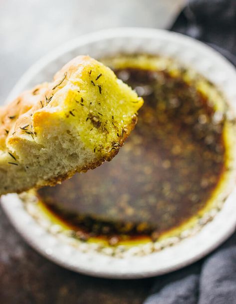 Homemade focaccia with Italian dipping oil Focaccia Bread Dipping Sauce, Bravo Dipping Oil Recipe, Italian Dipping Oil, Bread Dipping Sauce, Bread Dips Recipes, Bread Dipping Oil Recipe, Dipping Oil Recipe, Olive Oil Dip For Bread, Dip Recipes Hot