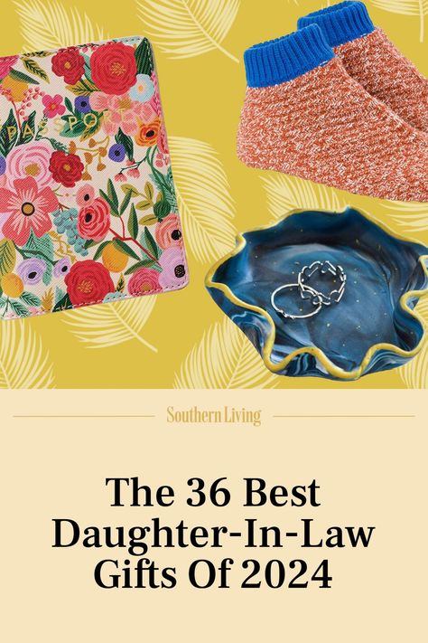 We researched the best daughter-in-law gifts for every budget and occasion. Whether it’s her birthday, Christmas, or her wedding day, these are the best gifts for every daughter-in-law. #celebration #holiday #specialoccasion #daughterinlaw #daughterinlawgifts Christmas Gifts Daughter In Law, Christmas Gift Basket For Daughter In Law, Gifts For New Daughter In Law, Daughter In Law Gift Ideas, Gifts For Daughter In Law Christmas, Birthday Gifts For Daughter In Law, Future Daughter In Law Gift, Gifts For In Laws Christmas, Gift For Daughter In Law On Wedding Day