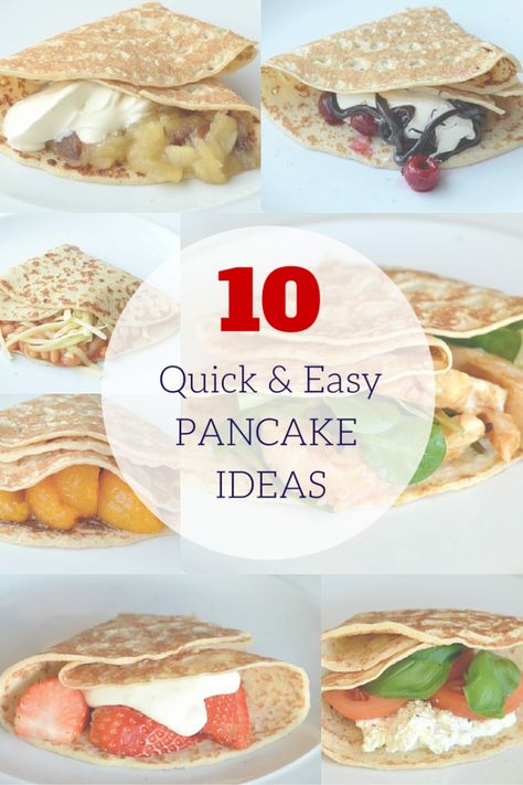 10 Easy Fillings for Pancake Day (sweet & savoury) Sweet Pancake Fillings, Filled Pancakes Savoury, Savoury Pancakes Fillings, Pancake Filling Ideas, Pancakes Savoury, Pancake Fillings, Pancake Ideas, Savoury Pancakes, Crazy Kitchen