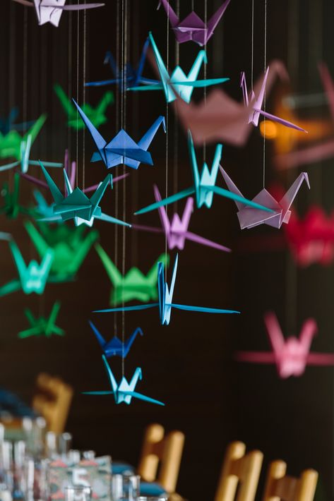 12" Over-sized Origami Cranes by Flying Crane Origami on Etsy - - Photo courtesy of "The Compass Points Here" Photography Paper Cranes Aesthetic, Origami Photography, Aesthetic Characters, Flying Crane, Origami Cranes, The Compass, Center Ideas, Story Ideas Pictures, Origami Crane