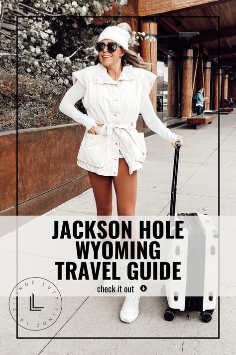 Visit to see this JACKSON HOLE WYOMING TRAVEL GUIDE on Life Lutzurious! If you need a Jackson hole Wyoming travel guide, then this is the blog post for you! Be sure to check out the best Jackson hole Wyoming restaurants from this vacation guide too. You will love everything there is to do in Jackson hole Wyoming! Also get style inspiration from these Jackson hole Wyoming winter outfits I wore during our trip. This is a road trip destination idea for couples! Jackson Hole Wyoming Winter, Jackson Hole Airport, Wyoming Winter, Jackson Hole Winter, Jackson Wy, Wyoming Travel, Jackson Hole Wyoming, Road Trip Destinations, White Water Rafting