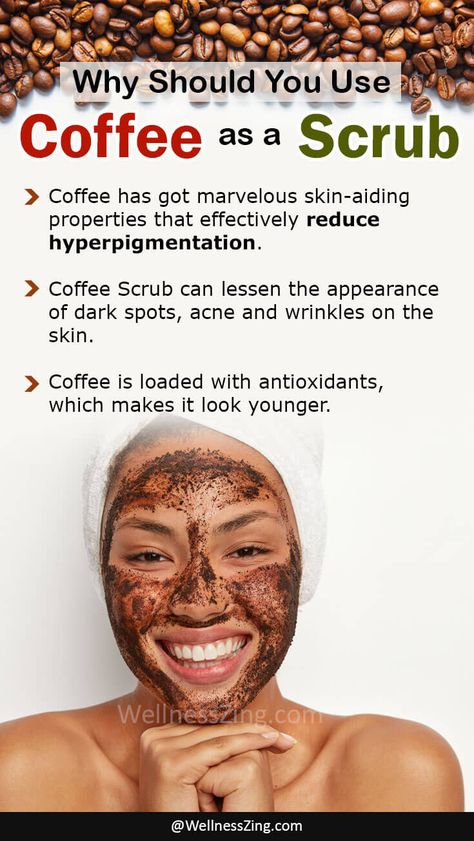 Benefits of Using a Coffee Scrub! Coffee For Skin Care, Benefits Of Coffee Scrub, Coffee Grounds Face Scrub, Coffee Facial Scrub, How To Make A Coffee Scrub, How To Use Coffee For Face, Natural Exfoliant For Face, Coffee Scrub Benefits, Coffee Scrub For Face