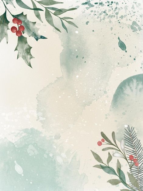 Winter Wallpapers, Cowgirl Christmas, Christmas Stock Photos, Christmas Graphic Design, Watercolor Border, Paper Sunflowers, Graphic Design Cards, Watercolor Winter, Christmas Wallpaper Backgrounds