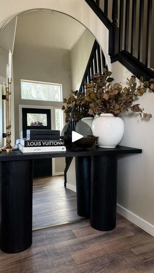 370K views · 13K reactions | AMAZON Restoration Luxe for Less ⁣
Comment SHOP for links or head to the link in my Bio to SHOP https://shop.thehillarystyle.com/amzn/AutumnStylingREEL⁣
⁣
I had been eyeing this entry table for a while and finally decided to grab it. I love the style, design, and price!  These modern styling pieces are beautiful year round, but the brass accents will add an extra touch of elegance to your holiday stylings. ⁣
⁣
#amazonfinds #amazonmademerdoit⁣ #amazondeals #amazoninfluencerprogram #homedecor #homestyling #modernhome
⁣ | Hillary |  Design | LifeStyle | Content Creator Black Entry Table, Modern Entry Table, Round Entry Table, Luxe For Less, Entry Table Decor, Lifestyle Content Creator, Entryway Inspiration, Foyer Design, Lifestyle Content