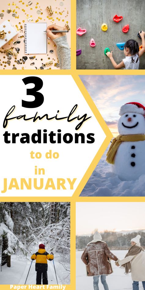 53 Family Traditions For Every Month Family Activities By Month, Monthly Family Traditions, December Family Activities, January Family Activities, January Traditions, Family Traditions Lesson, Winter Traditions, Sibling Bonding, Free Family Activities