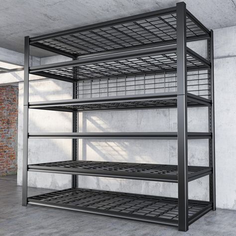 Shelf Industrial, Gondola Shelving, Garage Shelves, Metal Storage Shelves, Garage Storage Shelves, Heavy Duty Shelving, Metal Shelving, Wire Shelving Units, Shelving Storage