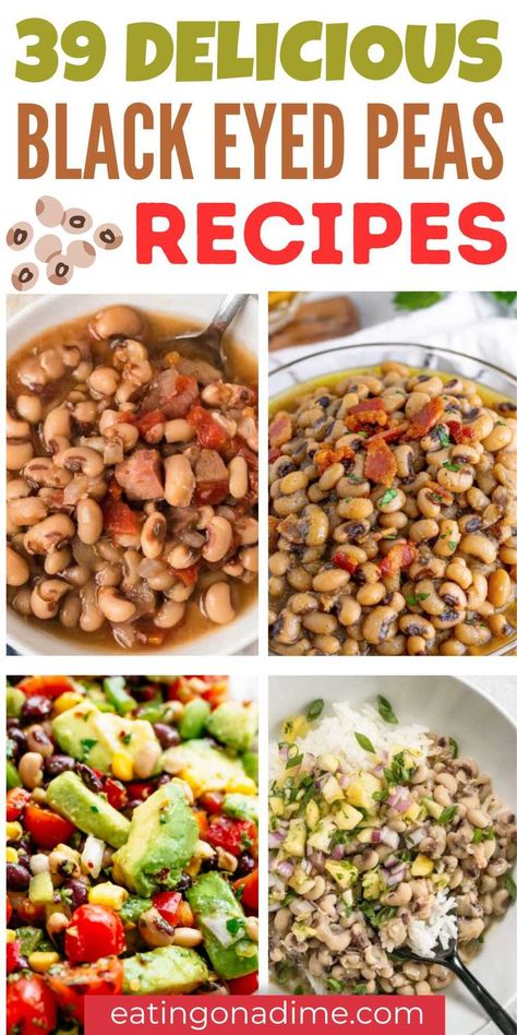 Black Eye Peas Crockpot, Black Eyed Peas And Ham Recipe, Black Eyed Peas Recipe New Years, Black Eyed Peas Recipes, Vegan Black Eyed Peas Recipe, Blackeyed Pea Recipes, Cooking Black Eyed Peas, Peas Recipes, Black Eyed Peas Recipe