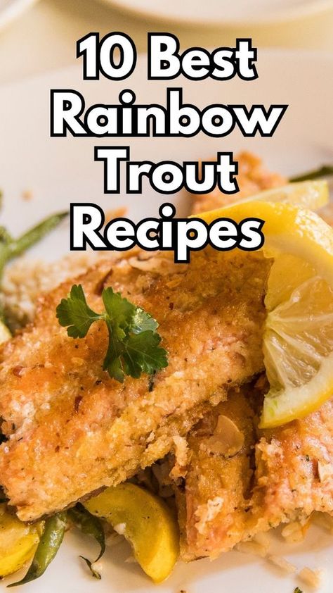 Explore an enticing variety of rainbow trout recipes that showcase the fish's delicious versatility. Whether you're in the mood for something light and healthy or rich and flavorful, this collection has you covered. Each recipe promises to deliver satisfying meals perfect for any occasion, bringing joy to your dining table. #rainbowtroutrecipes #rainbowtrout Recipe For Rainbow Trout, How To Cook Trout On The Stove, Trout Recipes Grilled, Cooking Rainbow Trout, Baked Trout Recipes, Rainbow Trout Recipe Pan Fried, Rainbow Trout Recipe Baked, Speckled Trout Recipe, Steel Head Trout Recipes