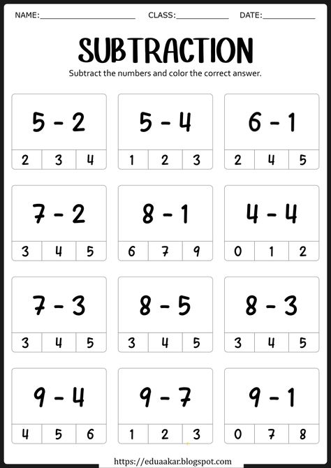 Kumon Worksheets Free Kindergarten, Fun Math Worksheets 1st Grade, Addition And Subtraction Worksheets For Kindergarten, Subtraction Activities Grade 1, Mathematics Worksheets For Kindergarten, Kindergarten Worksheets Addition, Subtraction Activities For Kindergarten, Subtraction Worksheets Grade 1, Subtraction Worksheets Kindergarten