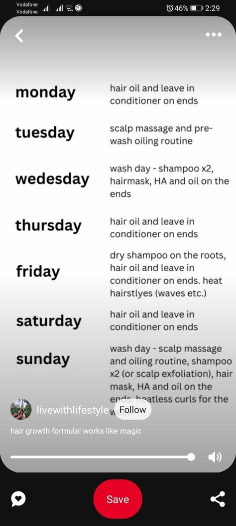 Hair Oil Schedule, Hair Care Routine Chart, Hair Care Schedule Weekly, Weekly Hair Growth Routine, Weekly Haircare Routine Schedule, Curly Hair Schedule, Healthy Hair Growth Routine, Hair Oiling Schedule, Haircare Routine For Hair Growth