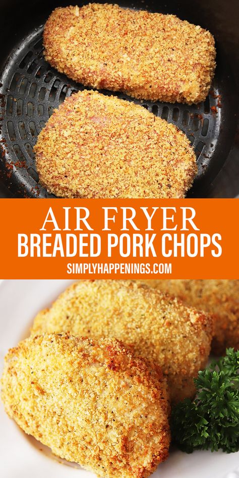 Cooking Frozen Pork Chops, Air Fry Pork Chops, Fried Pork Chop Recipes, Air Fryer Recipes Pork, Boneless Pork Chop Recipes, Air Fryer Pork, Breaded Pork Chops, Air Fryer Pork Chops, Chop Recipes