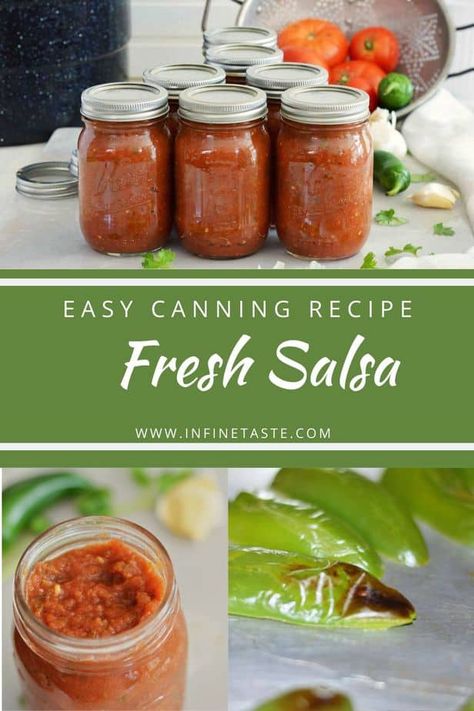 Jarred Salsa Recipe, Easy Canning Salsa Recipes, Canning Salsa Recipes, Tomato Corer, Canned Salsa Recipe, How To Can Salsa, Homemade Canned Salsa, Salsa Recipe For Canning, Garden Canning