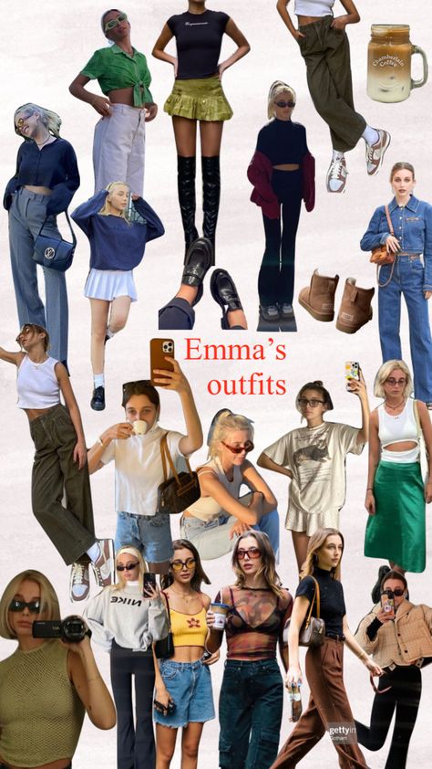 #emmachamberlian #emmachamberlaincoffee #fashion2022 Emma Chamberlain Aesthetic Outfits, Emma Chamberlain Summer Outfits, Electric Grandpa, Emma Chamberlain Aesthetic, Emma Aesthetic, Emma Chamberlain Outfit, Manifestation 2024, Emma Chamberlain Outfits, Fall Fit