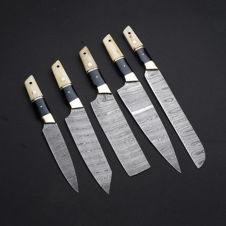 Athena Cutlery - Damascus Kitchen Knives - Touch of Modern Professional Chef Knife Set, Handmade Chef Knife, Best Chefs Knife, Damascus Kitchen Knives, Damascus Chef Knives, Best Gift For Wife, Knife Gifts, Chef Knives, Chef Knife Set