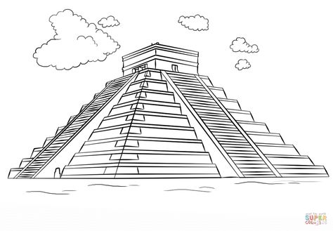 coloring pages of aztec pyramids Book Covers Pyramid Tattoo, Aztec Temple, Aztec Drawing, Aztec Pyramids, Aztec Artwork, Mayan Tattoos, Temple Drawing, Aztec Tattoo Designs, Maya Civilization