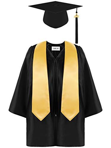 Aneco Preschool Kindergarten Graduation Gown Cap Set with 2024 Tassel and Graduation Sash for Child Size Graduation Gown And Cap, Graduation Cap And Gown, Graduation Sash, Kids Graduation, Graduation Gown, Graduation Stole, Preschool Graduation, Boys School Uniform, Kindergarten Graduation