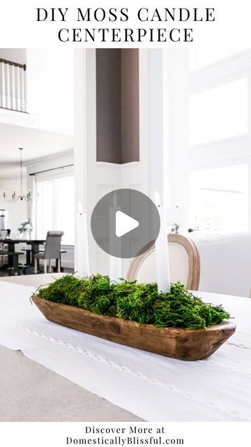 43K views · 1.1K likes | Giustina | DIYs • Recipes • Home Inspiration on Instagram: "Like + Comment “Link” to instantly get the links, tutorial, & details in your DM. 

This is one of my favorite staple decor pieces that moved around our house through spring and summer. 

This DIY Moss Candle Centerpiece is a super easy project that adds beautiful character for very little work and can be completed in a matter of minutes. 

Originally I had planned to use varying heights of real candles, but then I decided to swap them for flameless taper candles.

Although I don’t leave candles unattended (whether it be a candle, stove, or campfire), I wanted to avoid all potential negativity towards this easy and beautiful DIY.

Plus, pushing a button to turn on and off a candle is so simple.

And person Diy Flameless Candles Ideas, Decorating Flameless Candles Diy, Make A Battery Candle Centerpiece, Moss And Candle Centerpiece, Moss Candle Centerpiece, Moss Covered Candle Holder, Candle Stove, Liz Fenwick, Moss Candle