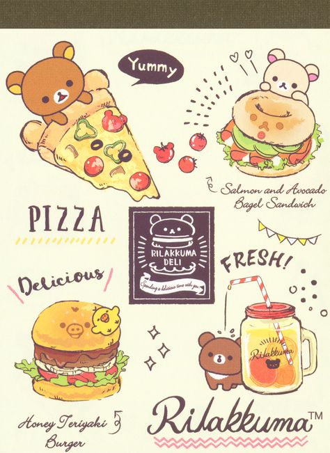 Korilakkuma Poster, Rilakumma Poster, Rilakkuma Illustration, Rilakkuma Bakery, Rilakkuma Korilakkuma Kiiroitori, Rilakkuma Wallpaper, Kawaii Dress, Illustration Food, Rilakkuma