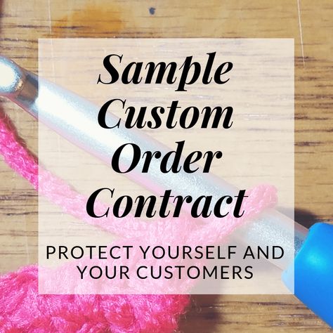 Every business needs an order policy. A Custom Order Contract given to every customer will protect both YOU and YOUR CUSTOMER. A good contract is made up of two parts: The Order Form and the Custom Order Policy. Your customers want to feel safe in this transaction as much as you do. If they get a professional Custom Order Policy when they place their order and they sign off on the specifications of the order on an Order Form, your customer will know what to expect of you and what you expect of Craft Fair Booth, Crochet Craft Fair, Fair Booth, Bee Free, Craft Fairs Booth, Best Business Ideas, Simply Crochet, Crochet Tips, Crochet Business