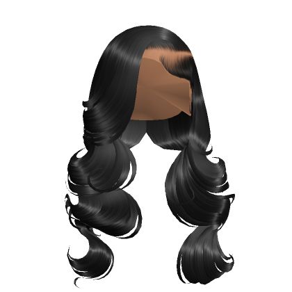 Curly Deep Side Part *Black* Curly Deep Side Part, Curly Hairstyles Roblox Codes, Roblox Long Black Hair Codes, Roblox Black Curly Hair Codes, Roblox Hair Codes Black Braids, Black Roblox Hairs Codes, Curly Hair Side Part, Emoji Stories, Roblox Hair