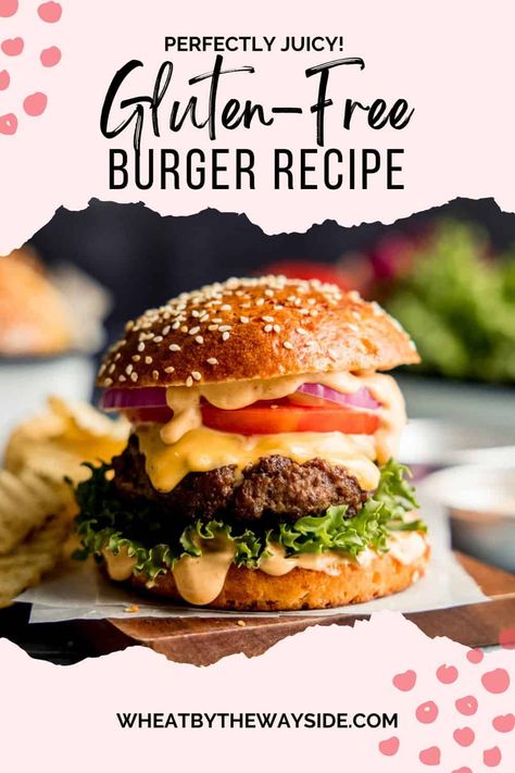 Make the best gluten-free burgers right at home with this easy recipe! All the tips for flavorful, juicy hamburgers! Easy beef patties with minimal ingredients. Ready in under 30 minutes!