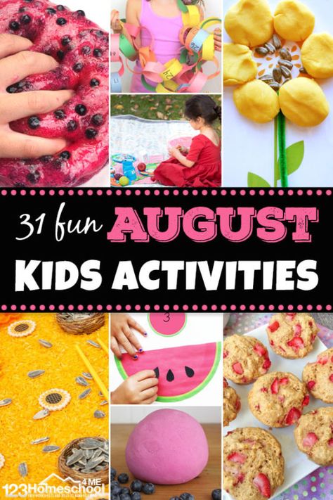 August Themes For Preschool, August Activities For Kids, August Crafts For Kids, Watermelon Activities, Simple Machine Projects, August Activities, School Cupcakes, August Themes, August Crafts