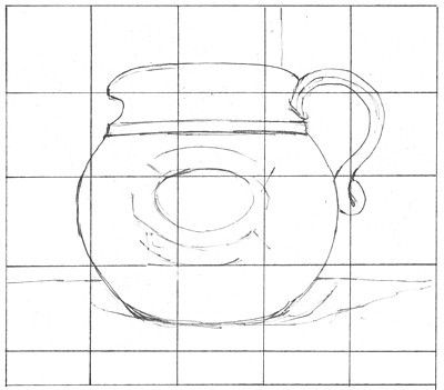 How Grid Drawing Can Help You Copy Images Accurately: The Finished Grid Drawing Drawing Ideas Objects, Grid Drawing Ideas, Grid Drawing, Art Handouts, Multimedia Art, High School Art Projects, 8th Grade Art, Art Worksheets, Your Drawing