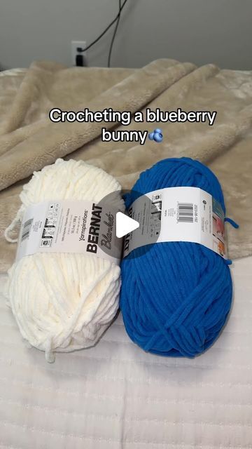 Kays Plushies on Instagram: "Ahhh thanks so much for the love on my last video. I decided to make a blueberry bunny to match strawberry bunny and now I just want to make a whole fruit collection 🥹😭 • Pattern: @traceycrochets  • • #crochet #crocheting #crochetplushies #crochetplushie #plushies #handmadeplushie #amigurumi #bunniesofinstagram" Strawberry Bunny, Handmade Plushies, Crochet Rabbit, Thanks So Much, My Last, I Decided, And Now, Then And Now, Amigurumi