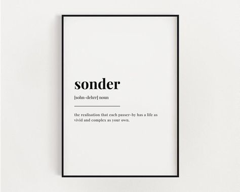 Sonder Definition Poster Prints No Framed, Gifts For Family Friend, Bedroom Wall Decor, Wall Art Home Decor, Outdoor Wall Art Sonder Definition Wallpaper, Sonder Definition, Definition Poster, Bedroom Wall Decor, Outdoor Wall Art, Family Friend, Home Decor Outdoor, Framed Gifts, Decor Outdoor